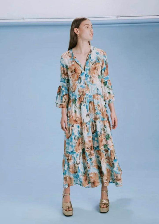 August Silk Maxi Dress