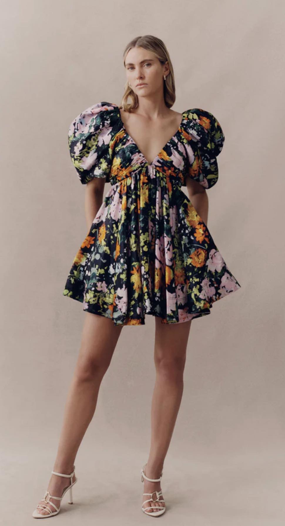 Gabrielle Plunge Mini Dress